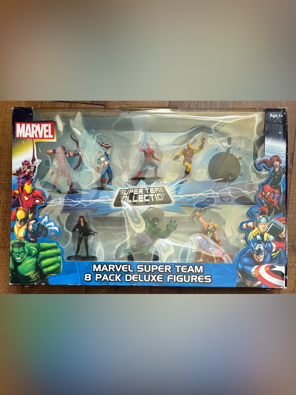 marvel super team 8 pack deluxe figure 2012 NEW NWT Spiderman Thor hulk & more